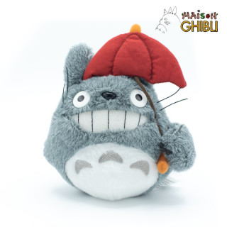 PELUCHE TOTORO AVEC PARAPLUIE ROUGE - MON VOISIN TOTORO