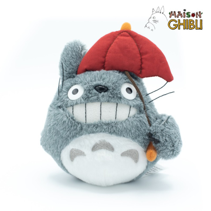 PLUSH TOTORO WITH RED UMBRELLA - MY NEIGHBOR TOTORO
