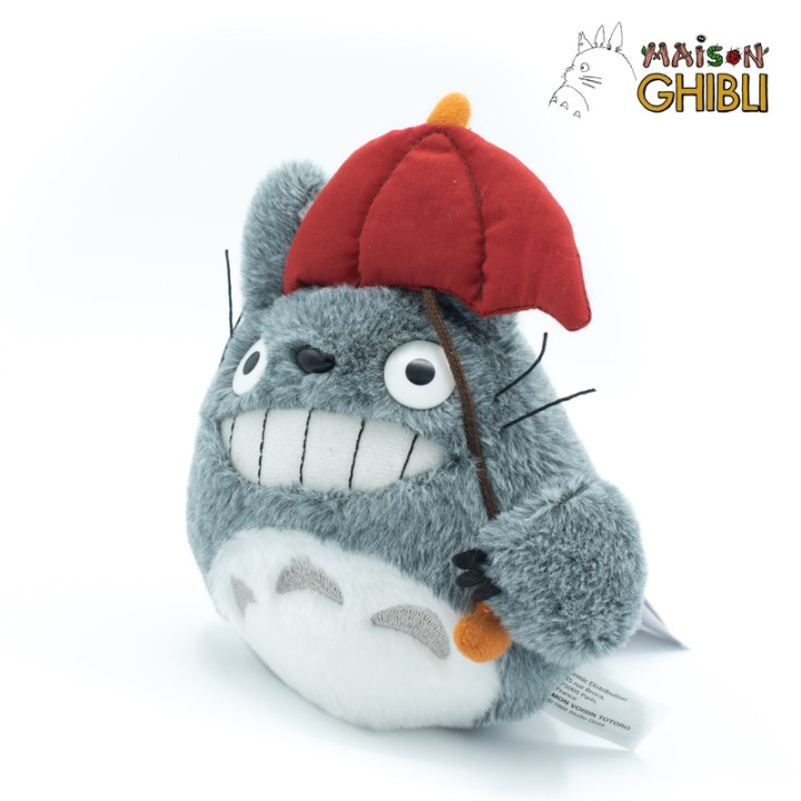 PLUSH TOTORO WITH RED UMBRELLA - MY NEIGHBOR TOTORO