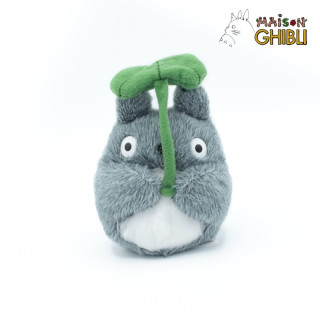 PELUCHE BEANBAG TOTORO AVEC SA FEUILLE - MON VOISIN TOTORO