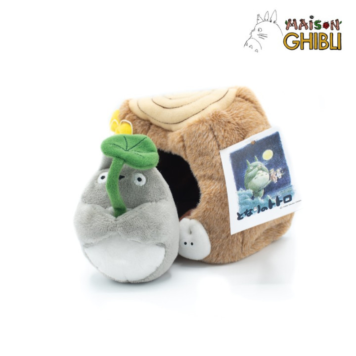 PELUCHE TOTORO DANS UN TRONC D'ARBRE - MON VOISIN TOTORO