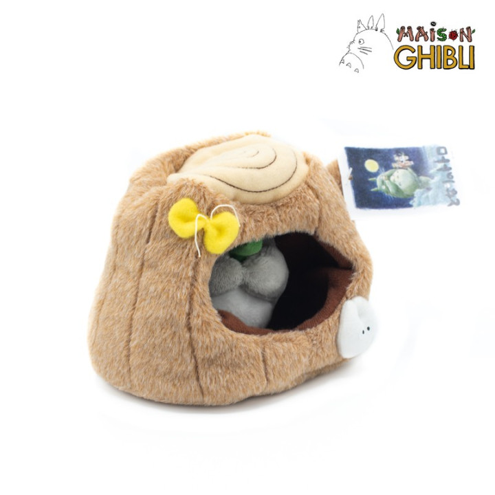 PELUCHE TOTORO DANS UN TRONC D'ARBRE - MON VOISIN TOTORO