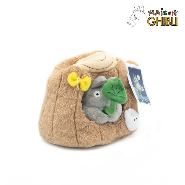 PELUCHE TOTORO DANS UN TRONC D'ARBRE - MON VOISIN TOTORO