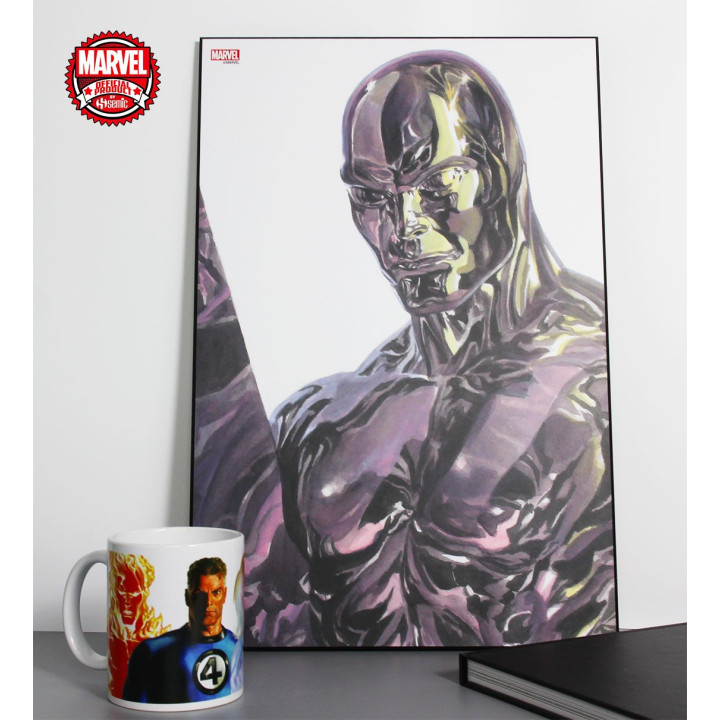 Tableau Marvel Heroes - Alex Ross - Silver Surfer - 30x45cm