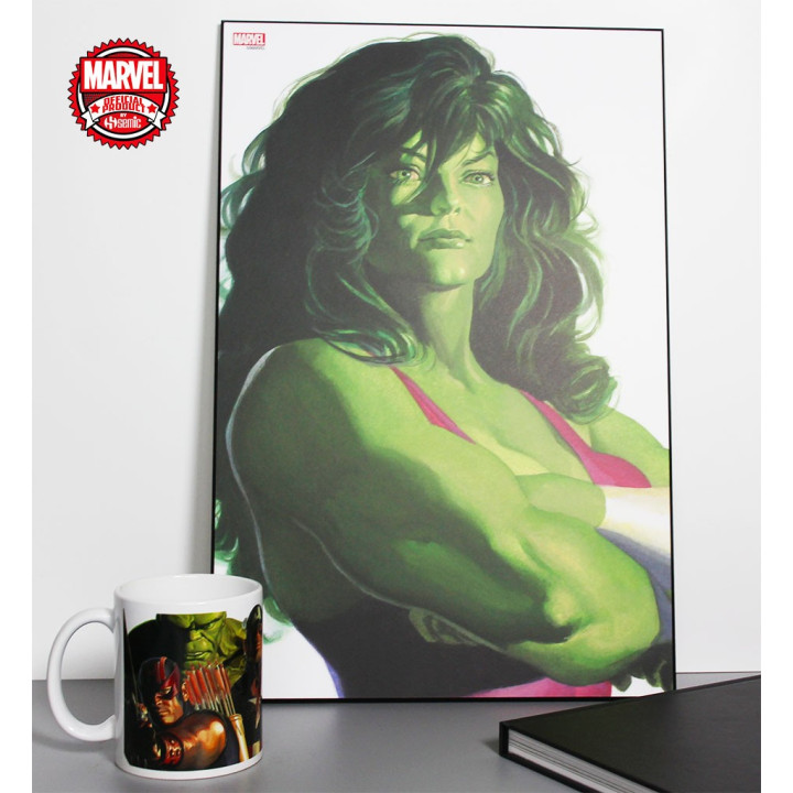 Laminage Marvel Heroes - Alex Ross - She-Hulk - 30x45cm