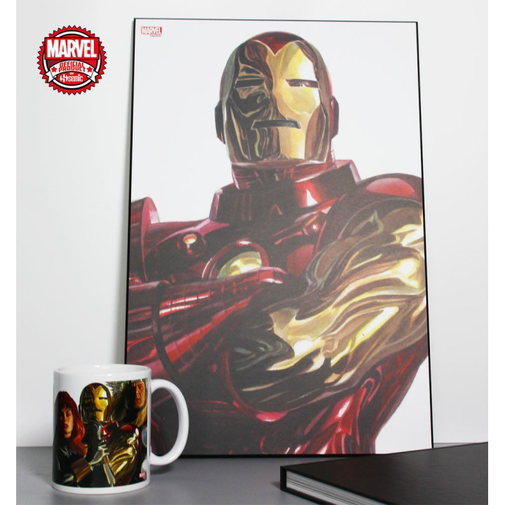 Laminage Marvel Heroes - Alex Ross - Iron Man - 30x45cm