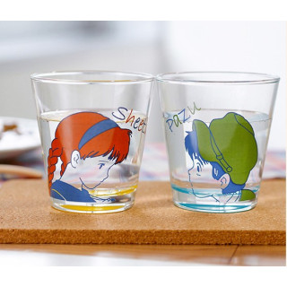 Set 2 Verres Sheeta & Pazu - Le Château Dans Le Ciel