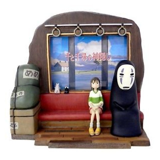 CADRE PHOTO CHIHIRO DAND LE TRAIN - LE VOYAGE DE CHIHIRO