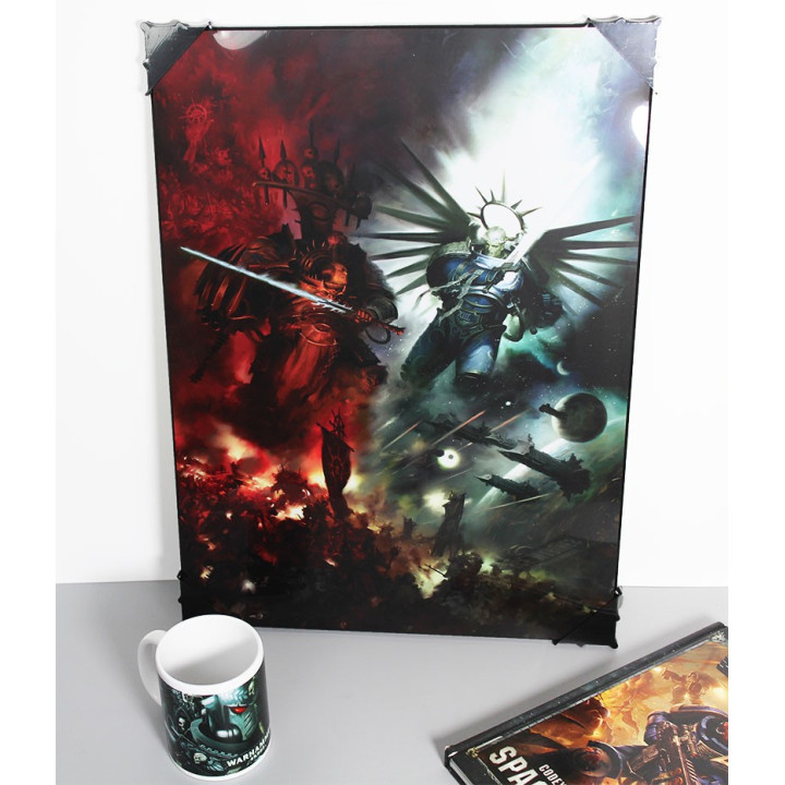 Tableau 36.6X50 -  Gulliman VS Abaddon - Warhammer 40K