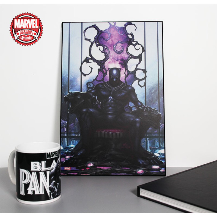 MARVEL ART GALLERY BLACK PANTHER ON THRONE S