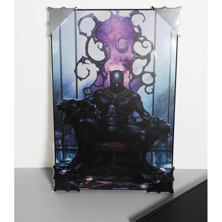 MARVEL ART GALLERY BLACK PANTHER ON THRONE S