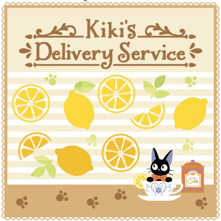 Mini Serviette L’heure du Goûter - Kiki La Petite Sorcière 23×23 cm