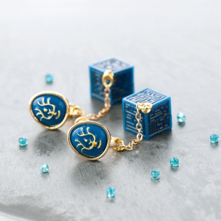 Bijou Boucle d’oreilles à Clips Cristal Volucite et Monolithe - Le Ch