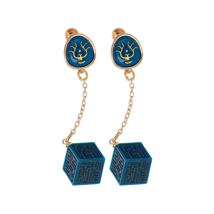 Bijou Boucle d’oreilles à Clips Cristal Volucite et Monolithe - Le Ch