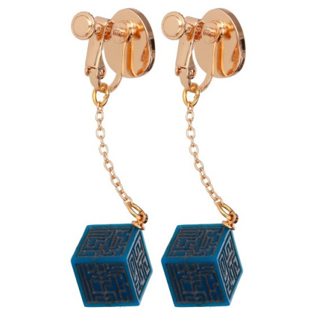 Bijou Boucle d’oreilles à Clips Cristal Volucite et Monolithe - Le Ch