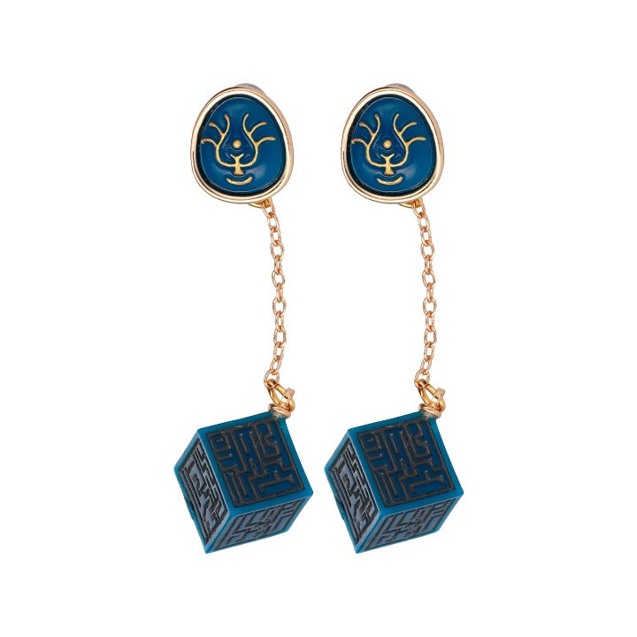 Bijou Boucle d’oreilles Cristal Volucite et Monolithe - Le Château da