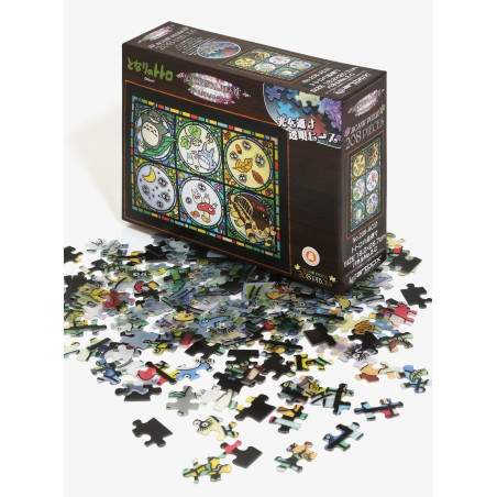 PUZZLE VITRAIL 208 P TOTORO ET SES AMIS - MON VOISIN TOTORO