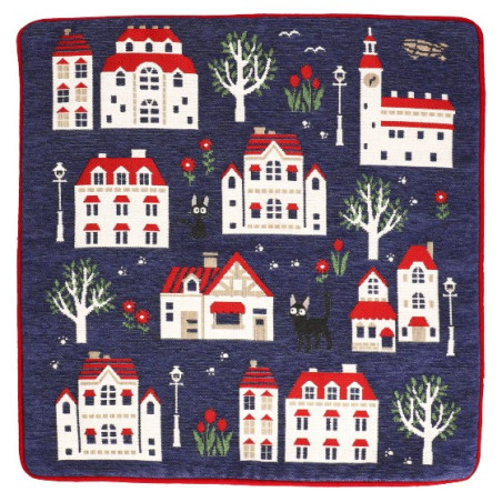 Coussin Jiji Maisons 45x45cm - Kiki La Petite Sorcière
