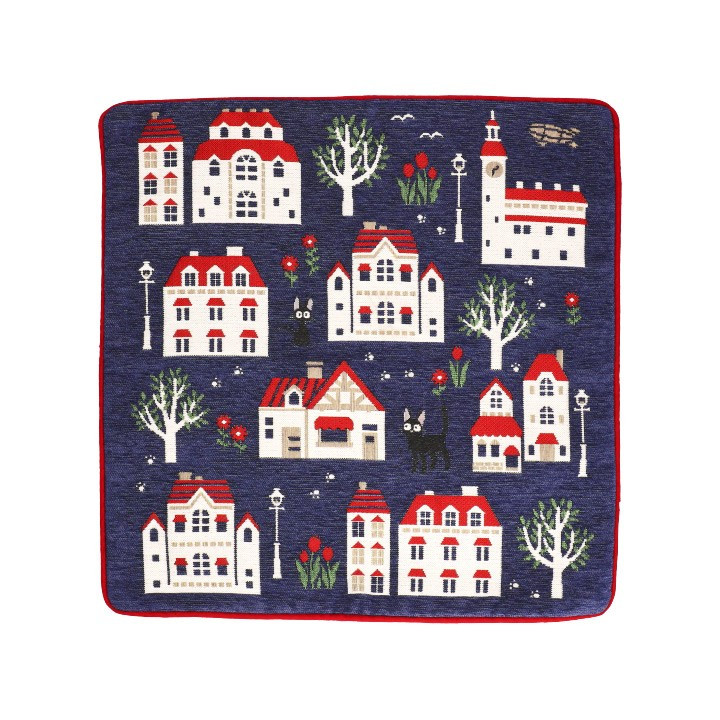 Coussin Jiji Maisons 45x45cm - Kiki La Petite Sorcière