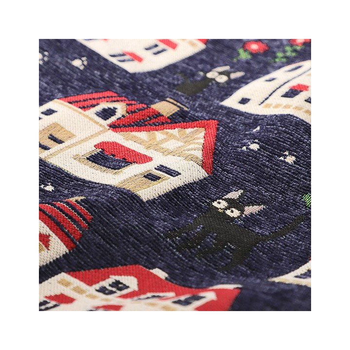 Coussin Jiji Maisons 45x45cm - Kiki La Petite Sorcière