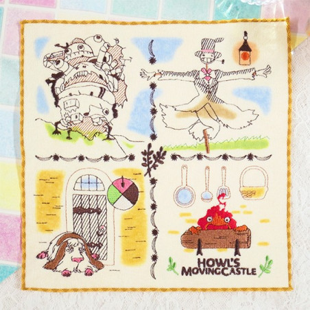 Mini Serviette Les Personnages 25 x 25 cm - Le Château Ambulant