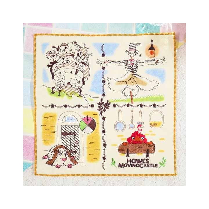 Mini Serviette Les Personnages 25 x 25 cm - Le Château Ambulant
