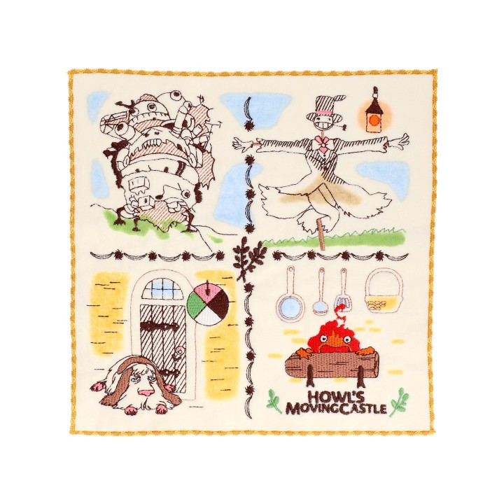 Mini Serviette Les Personnages 25 x 25 cm - Le Château Ambulant