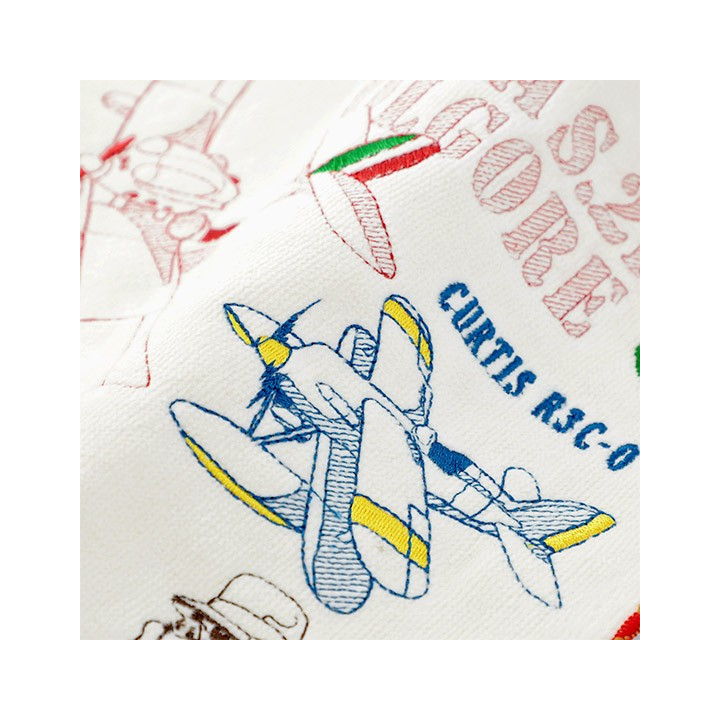 Mini Serviette Hydravions 25 x 25 cm - Porco Rosso