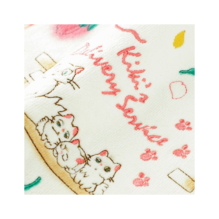 Mini Serviette Famille Des Chats 25 x 25 cm - Kiki La Petite Sorcière