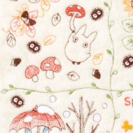 Mini Serviette Couronne de Noix 25 x 25 cm - Mon Voisin Totoro