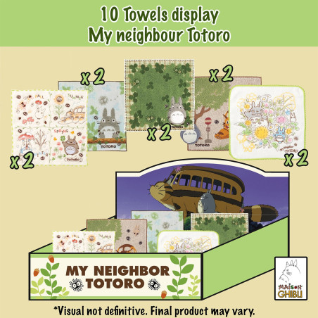 Présentoir 10 serviettes - Mon voisin Totoro