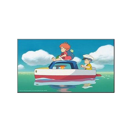 WOOD PANEL GHIBLI 02 - PONYO AND SOSUKE