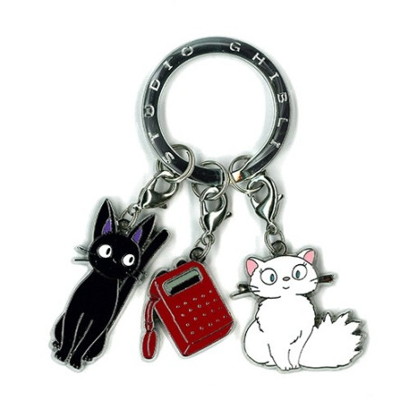 Porte-Clés Métal 3 Personnages Kiki - Kiki La Petite Sorcière