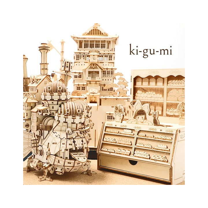 Maquette En Bois Kigumi Château Ambulant - Le Château Ambulant