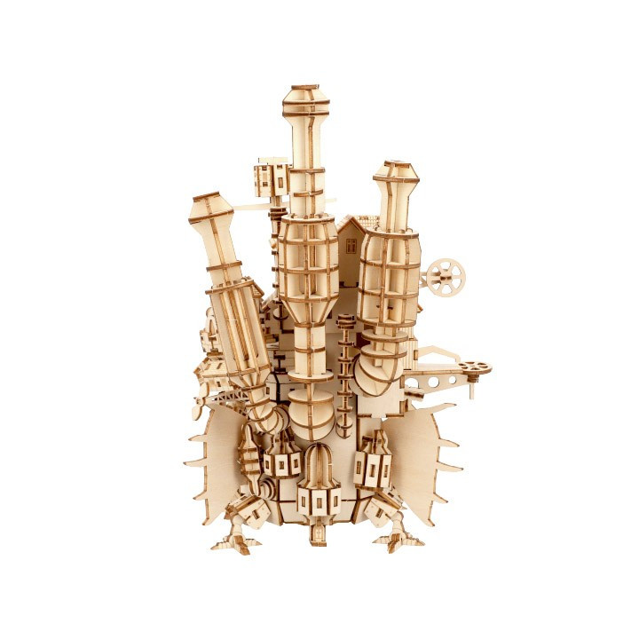 Maquette En Bois Kigumi Château Ambulant - Le Château Ambulant