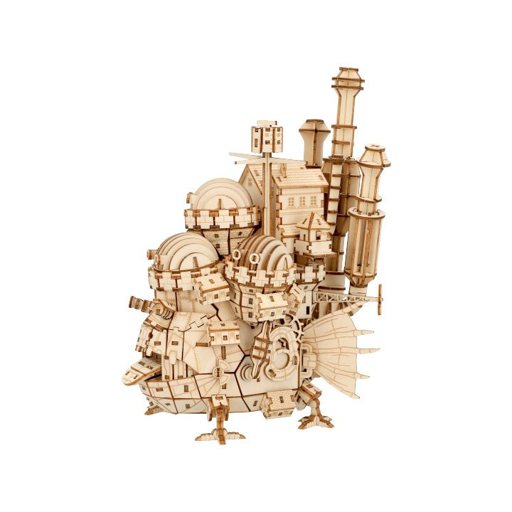 Maquette En Bois Kigumi Château Ambulant - Le Château Ambulant