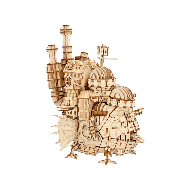 Maquette En Bois Kigumi Château Ambulant - Le Château Ambulant