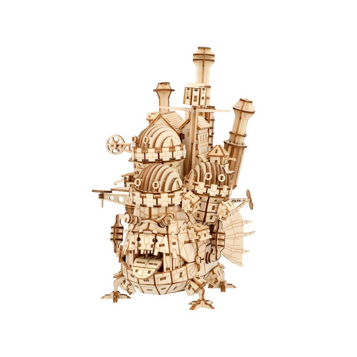 Maquette En Bois Kigumi Château Ambulant - Le Château Ambulant