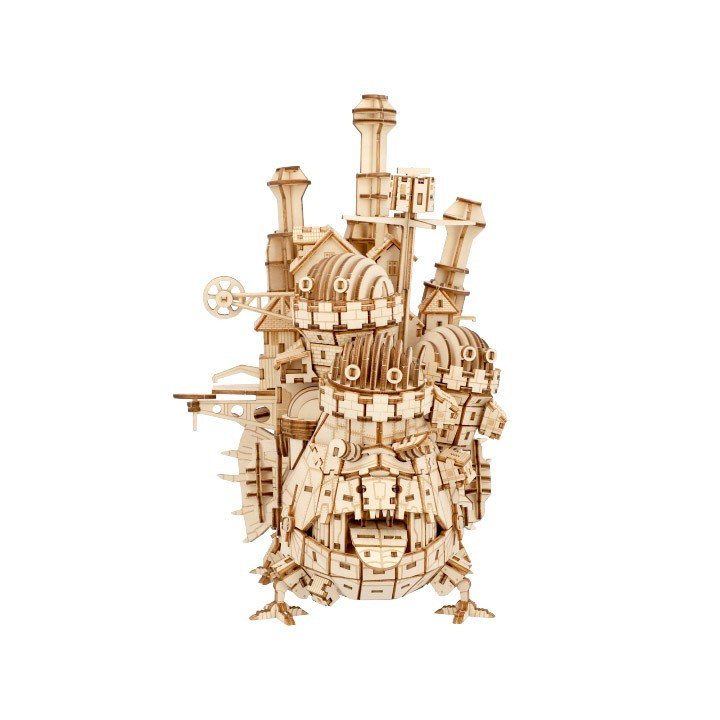 Maquette En Bois Kigumi Château Ambulant - Le Château Ambulant