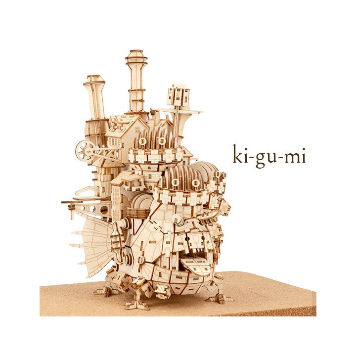 Maquette En Bois Kigumi Château Ambulant - Le Château Ambulant