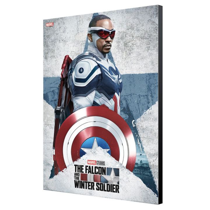 Tableau Falcon and the Winter Soldier - Captain America 33.7 x 50cm