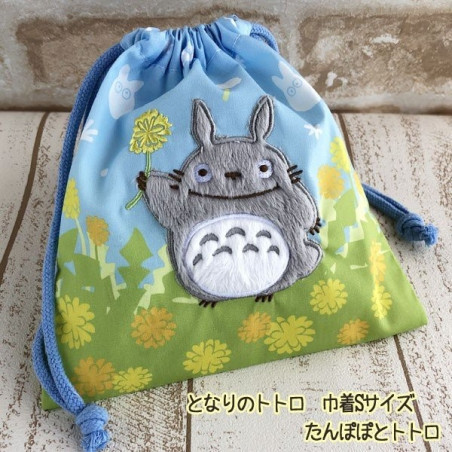 Sacoche à Cordon Totoro Fleurs 20 x 19 cm - Mon Voisin Totoro