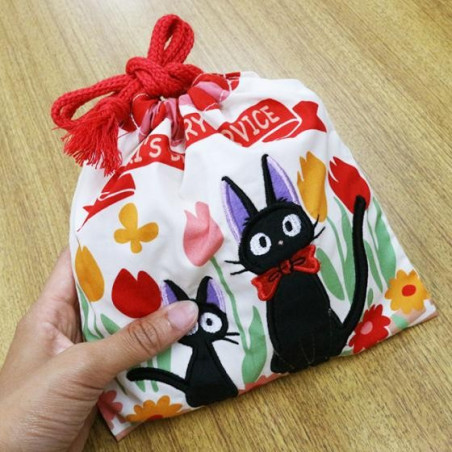 Sacoche à Cordon Jiji et Chaton 20 x 19 cm - Kiki la petite sorcière