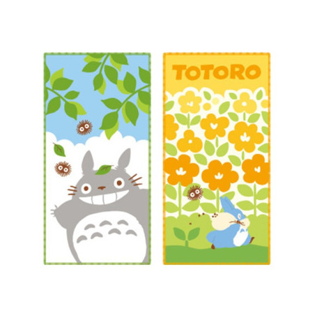 Pack 2 Mini-Serviettes Totoro Gris et Bleu 20 x 10 cm - Mon Voisin To