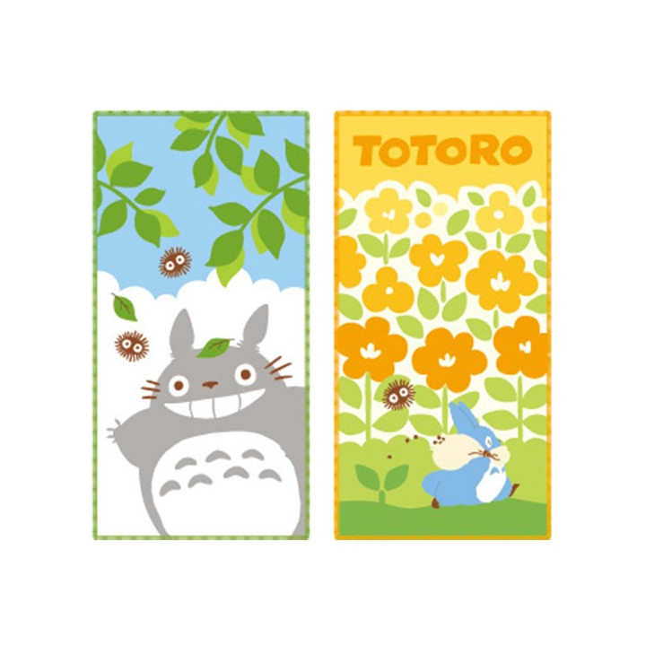 Pack 2 Mini-Serviettes Totoro Gris et Bleu 20 x 10 cm - Mon Voisin To