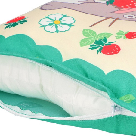 Oreiller Totoro Fraises 28 x 39 cm - Mon Voisin Totoro
