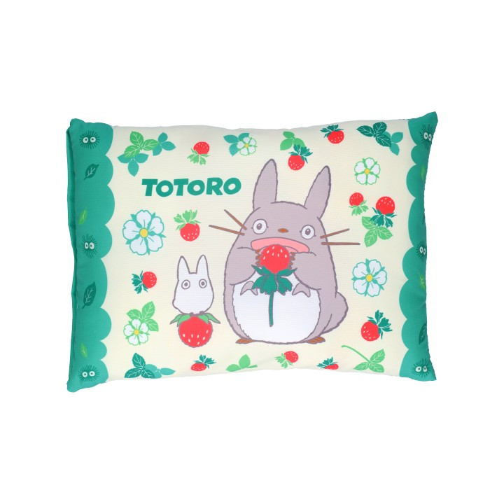 Oreiller Totoro Fraises 28 x 39 cm - Mon Voisin Totoro