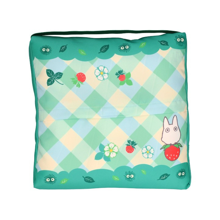 Coussin Totoro Fraises 30 x 30 x 5 cm - Mon Voisin Totoro