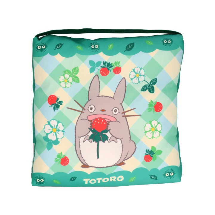 Coussin Totoro Fraises 30 x 30 x 5 cm - Mon Voisin Totoro