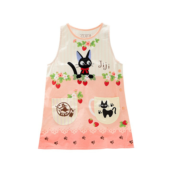 Tablier Jiji Fraises 84 x 61,5 cm - Kiki la petite sorcière